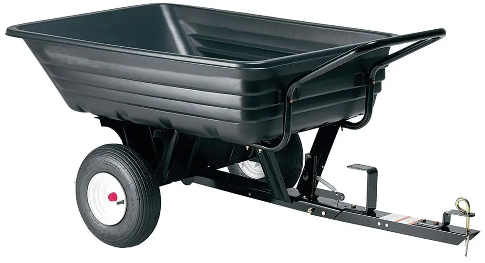 Remorca pentru tractor de tuns iarba Villager 033870 (Black)