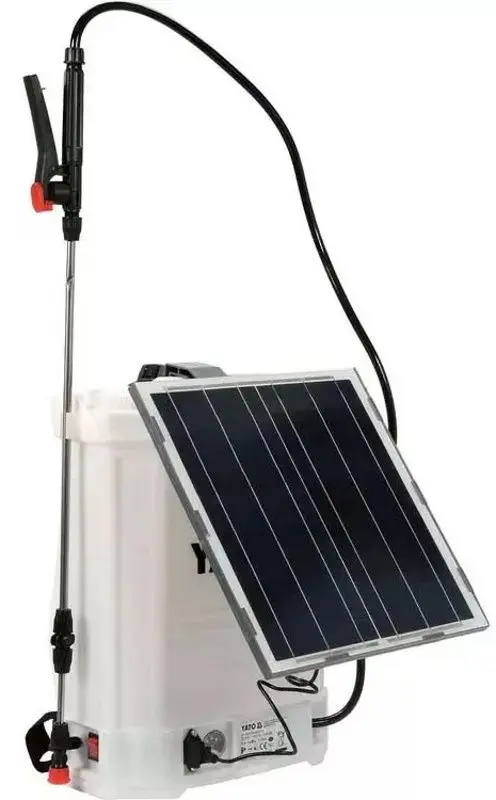 Pulverizator cu acumulator si panou solar Yato YT-86220 (White/Black)