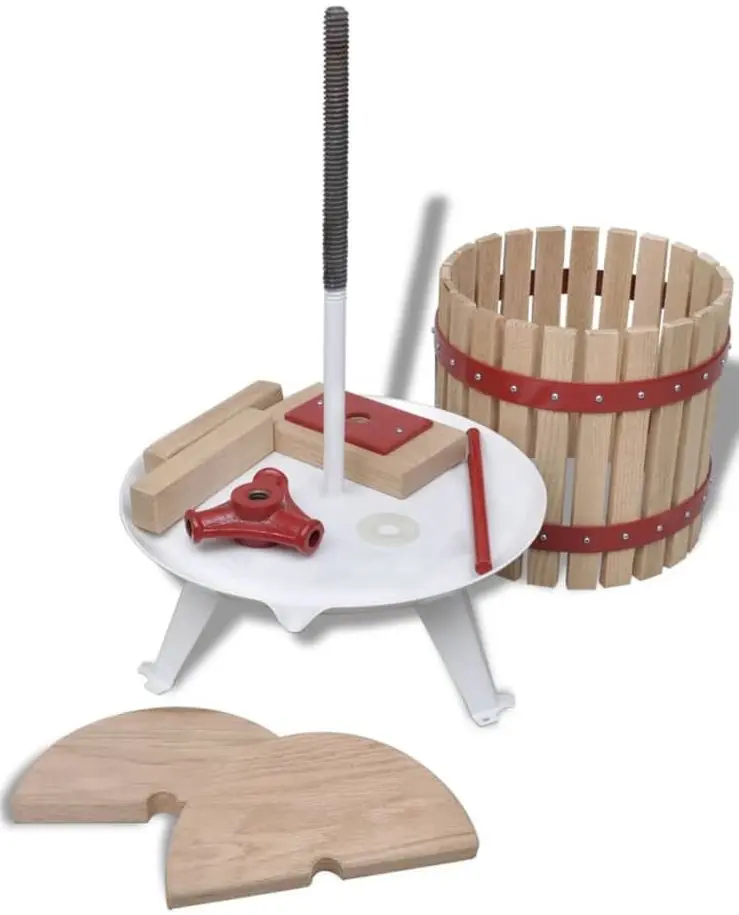 Ручной пресс VidaXL 142791 6l (Wood) - 5