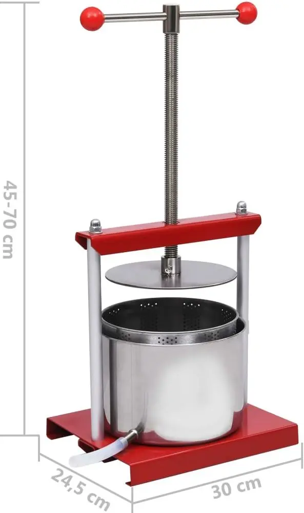 Teasc manual VidaXL 146897 6l (Inox/Red) - 7