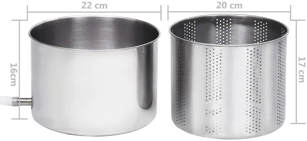 Teasc manual VidaXL 146897 6l (Inox/Red) - 8