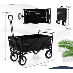 Садовая тележка Costway NP11502DK (Black) Thumb