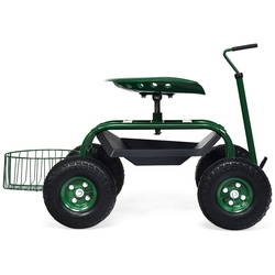 Scaun-carucior de gradina Costway GT3750 (Green) Thumb