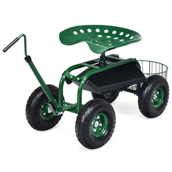 Scaun-carucior de gradina Costway GT3750 (Green) Thumb