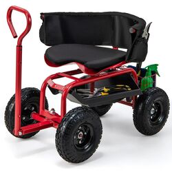 Садовый стул-тележка Costway GT4030RE (Red) Thumb
