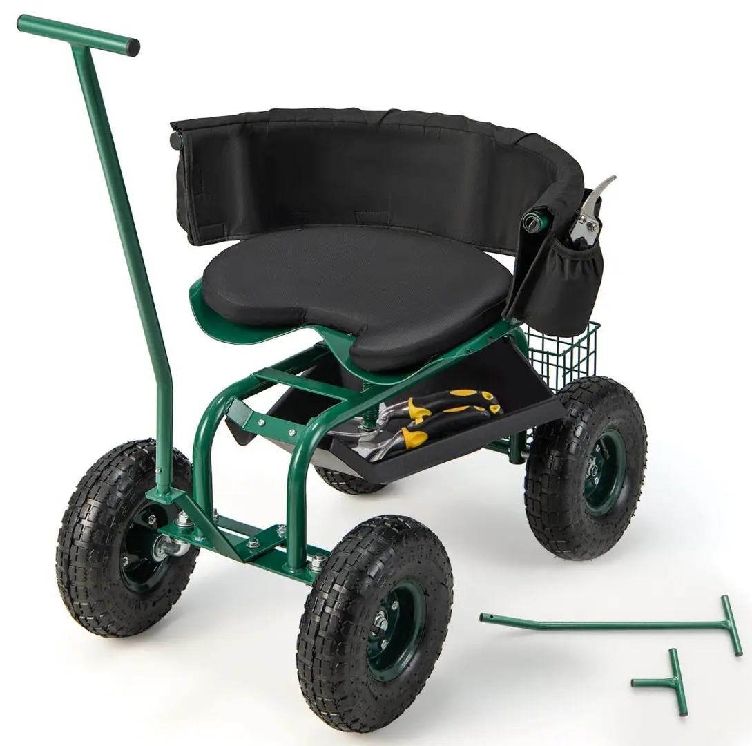 Садовый стул-тележка Costway GT4031GN (Green) - 2