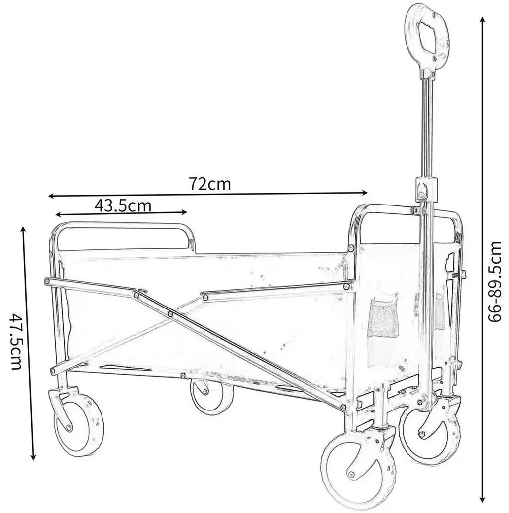 Carucior de gradina Enero Camp 1041360 (Black)