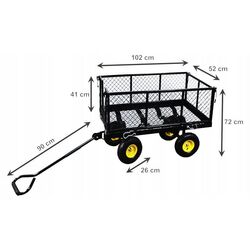 Carucior de gradina GardenLine WOZ0115B (Black) Thumb