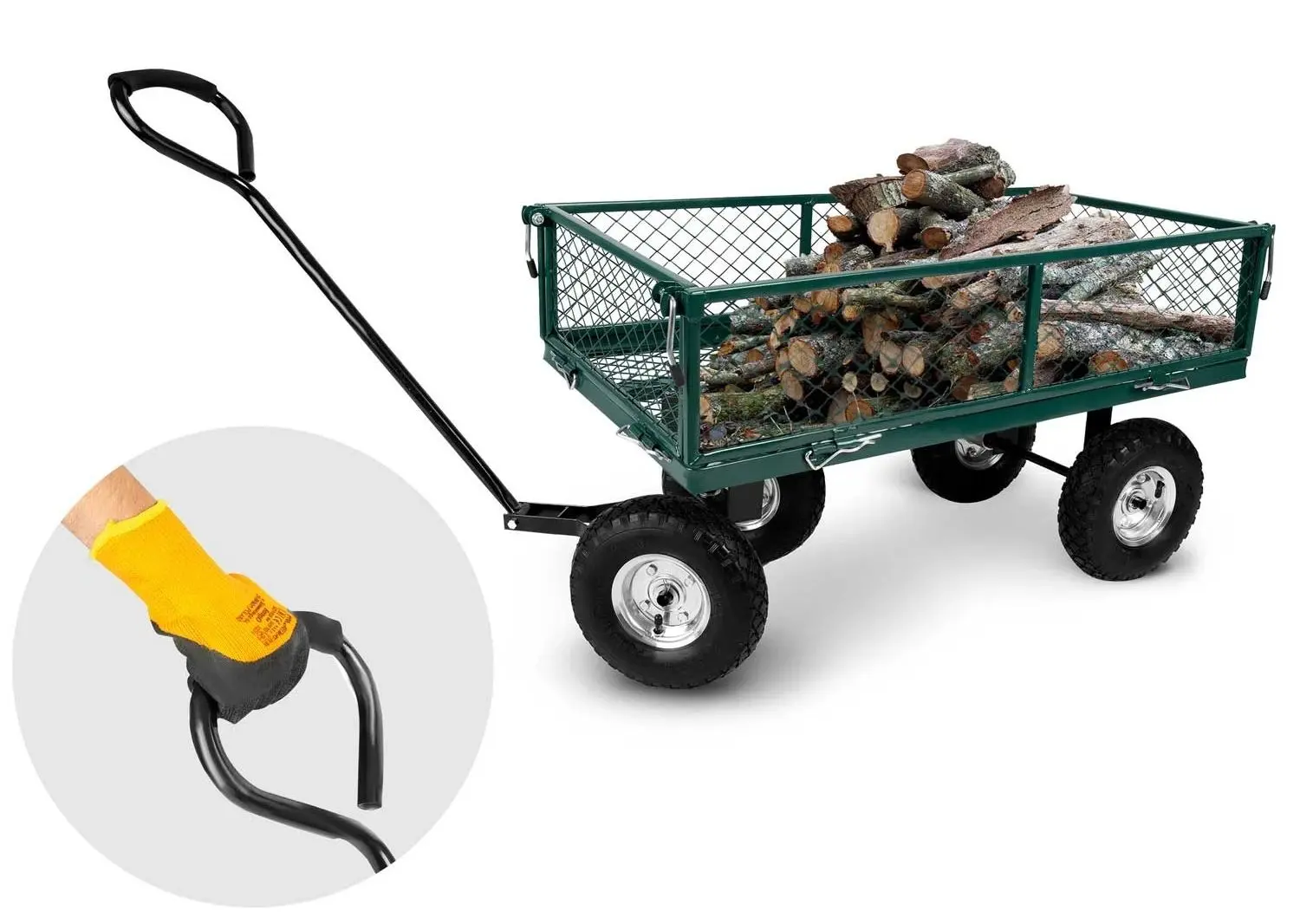 Carucior de gradina Humberg HM-502 550200 100L (Dark Green)