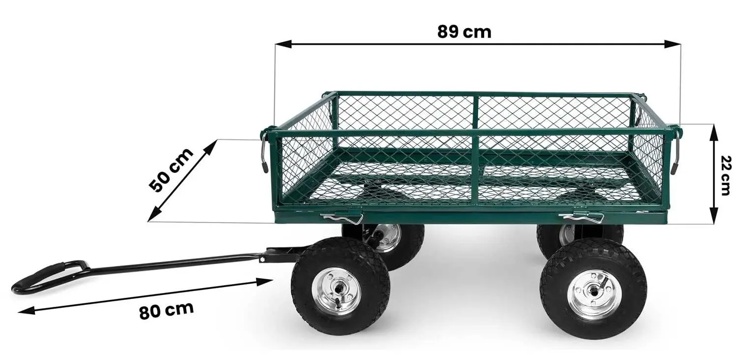 Carucior de gradina Humberg HM-502 550200 100L (Dark Green)