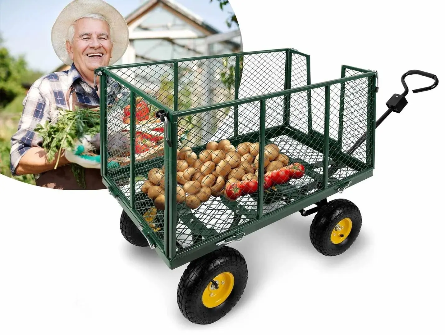 Садовая тележка Humberg HM-503 550300 250L (Green) - 6