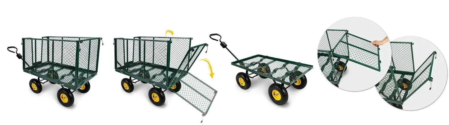 Садовая тележка Humberg HM-503 550300 250L (Green) - 8