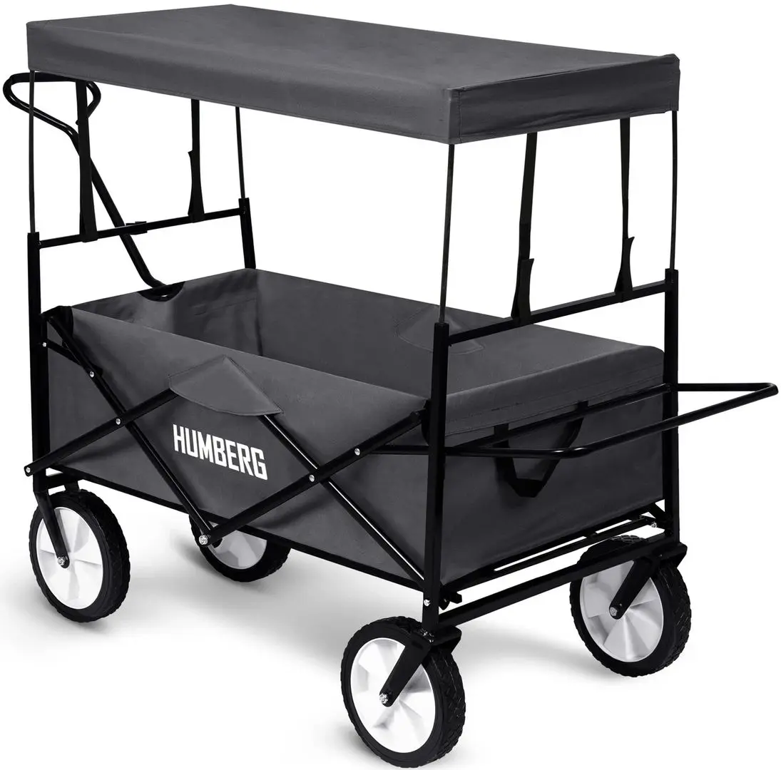 Cărucior de grădină Humberg HM-514 (Grey/Black)