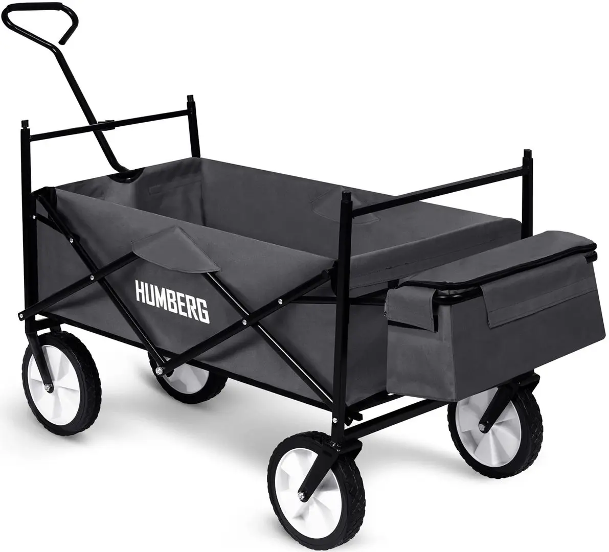 Cărucior de grădină Humberg HM-514 (Grey/Black)