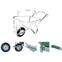 Carucior de gradina 100L (Green) Thumb