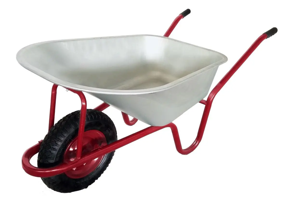 Садовая тачка Chomik HAT0640 (Inox/Red)