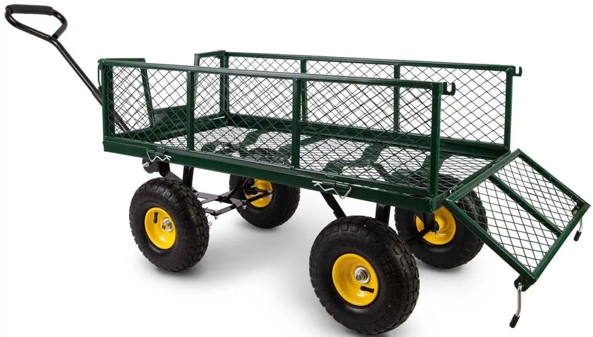 Садовая тележка Strend Pro 841 80L (Dark Green) - 4