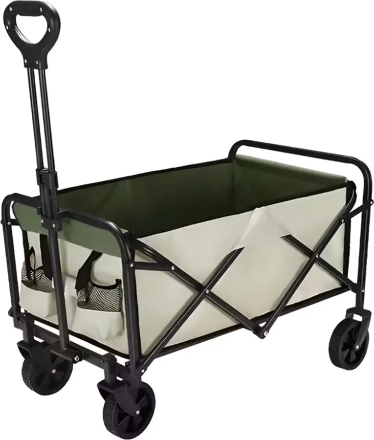 Carucior de gradina Tempo Kondela Karil (Beige/Green/Black)