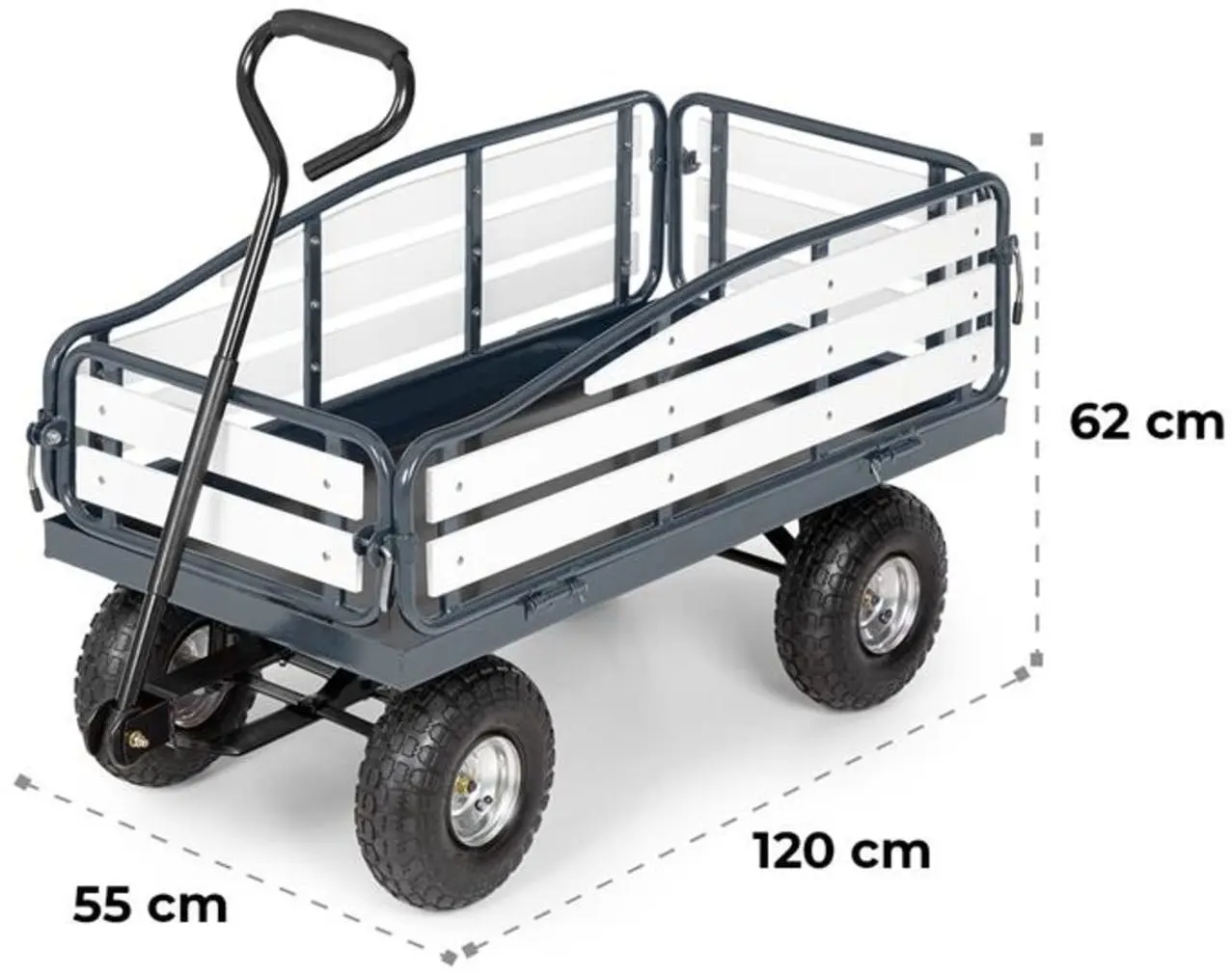 Carucior de gradina Waldbeck Ventura Trolley (Black/White)