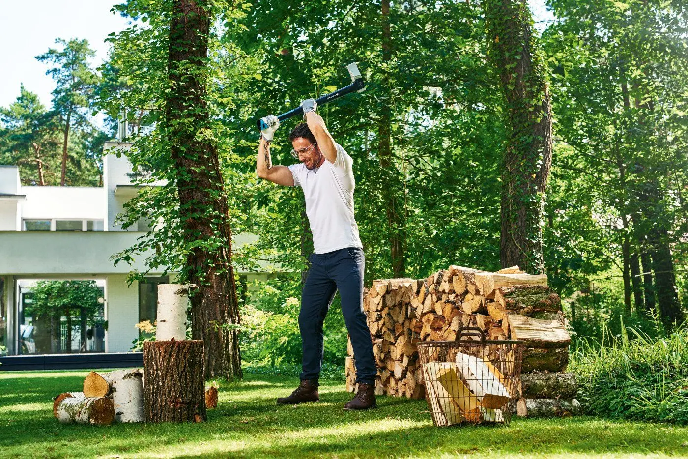 Топор-колун Cellfast Ergo C2500 (Black/Blue) - 2