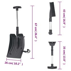 Lopata pentru zapada VidaXL 364824 Set Thumb