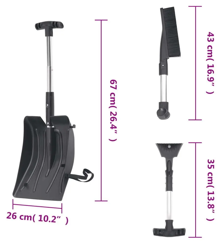 Lopata pentru zapada VidaXL 364824 Set - 7