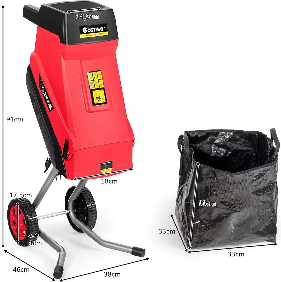 Tocator de crengi Costway ET1365DE