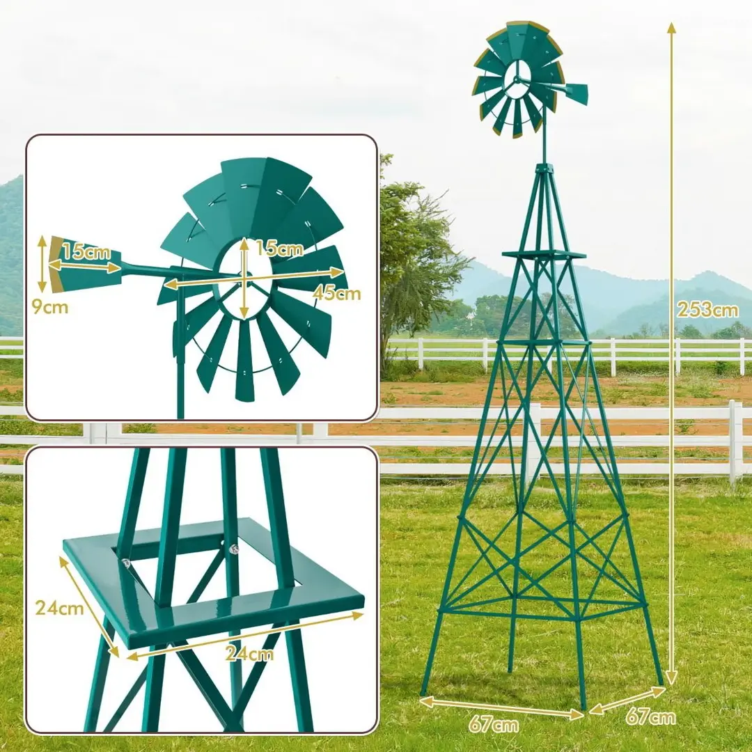 Moara decorativa Costway NP11406LS (Green)