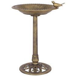 Bol decorativ pentru pasari Costway PS6503 (Antique Bronze)