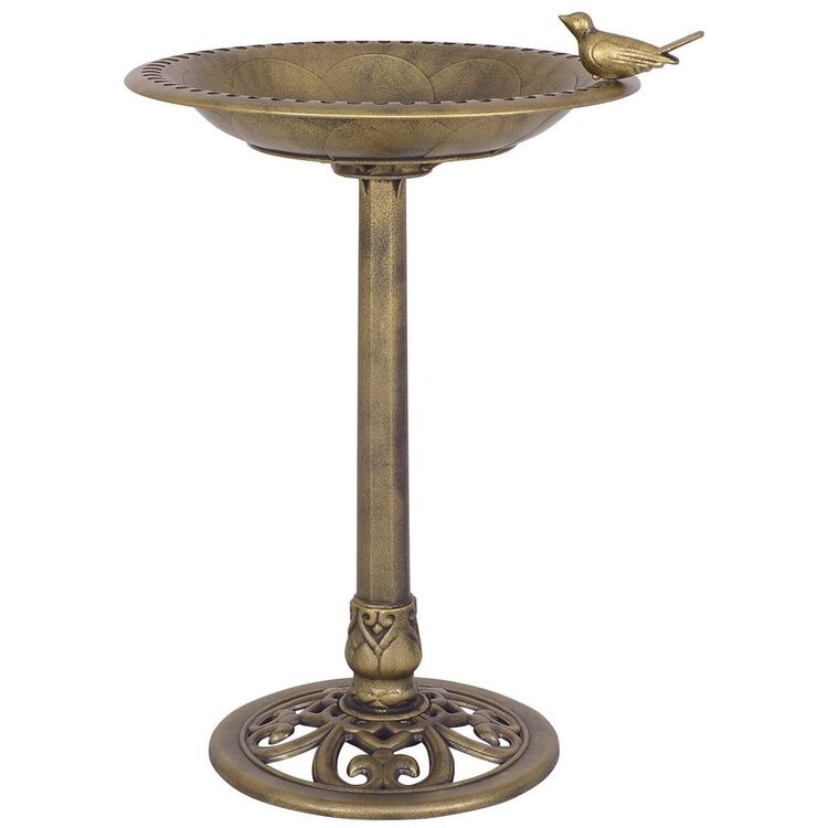 Bol decorativ pentru pasari Costway PS6503 (Antique Bronze)
