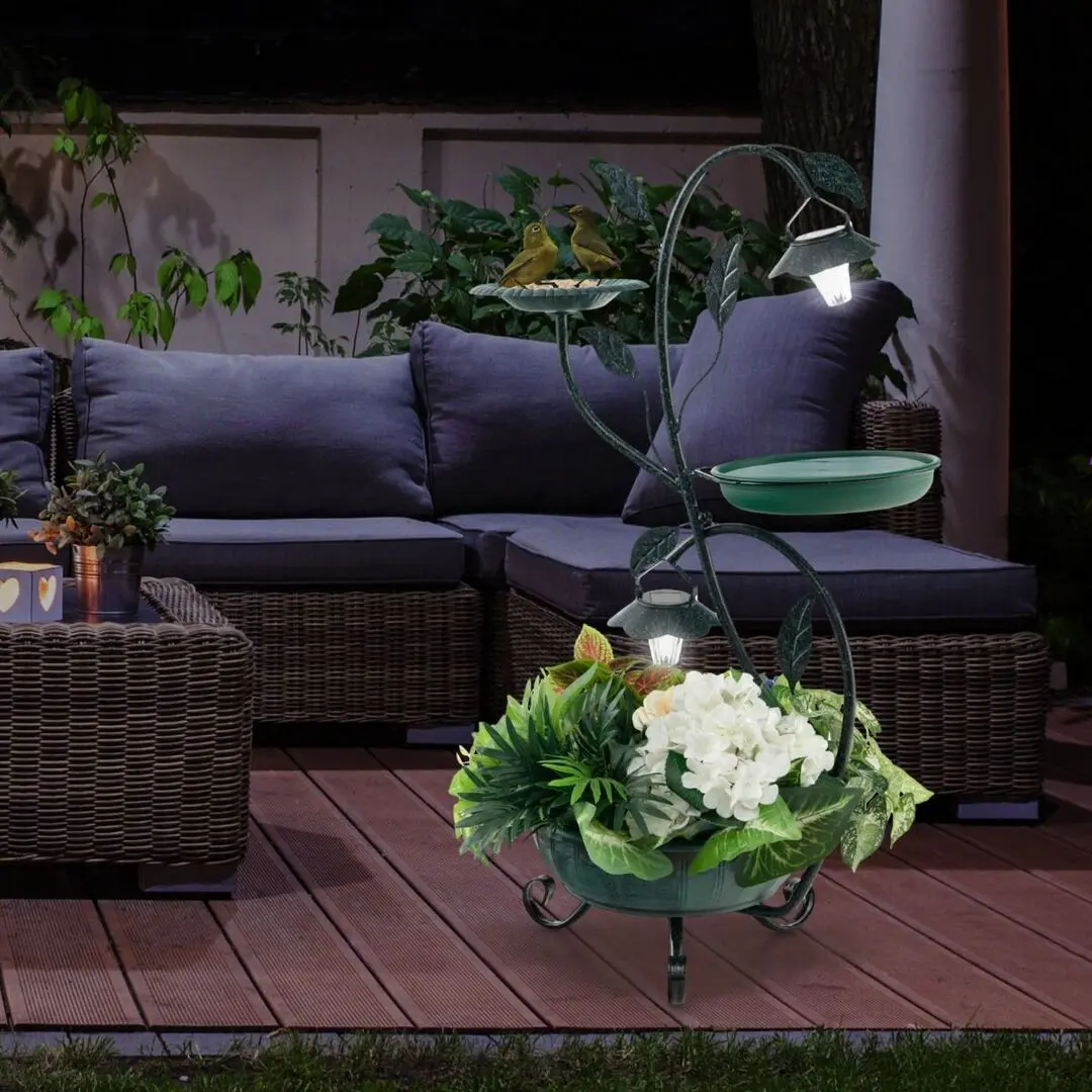 Bol decorativ pentru pasari Costway PZ10009QT (Green)