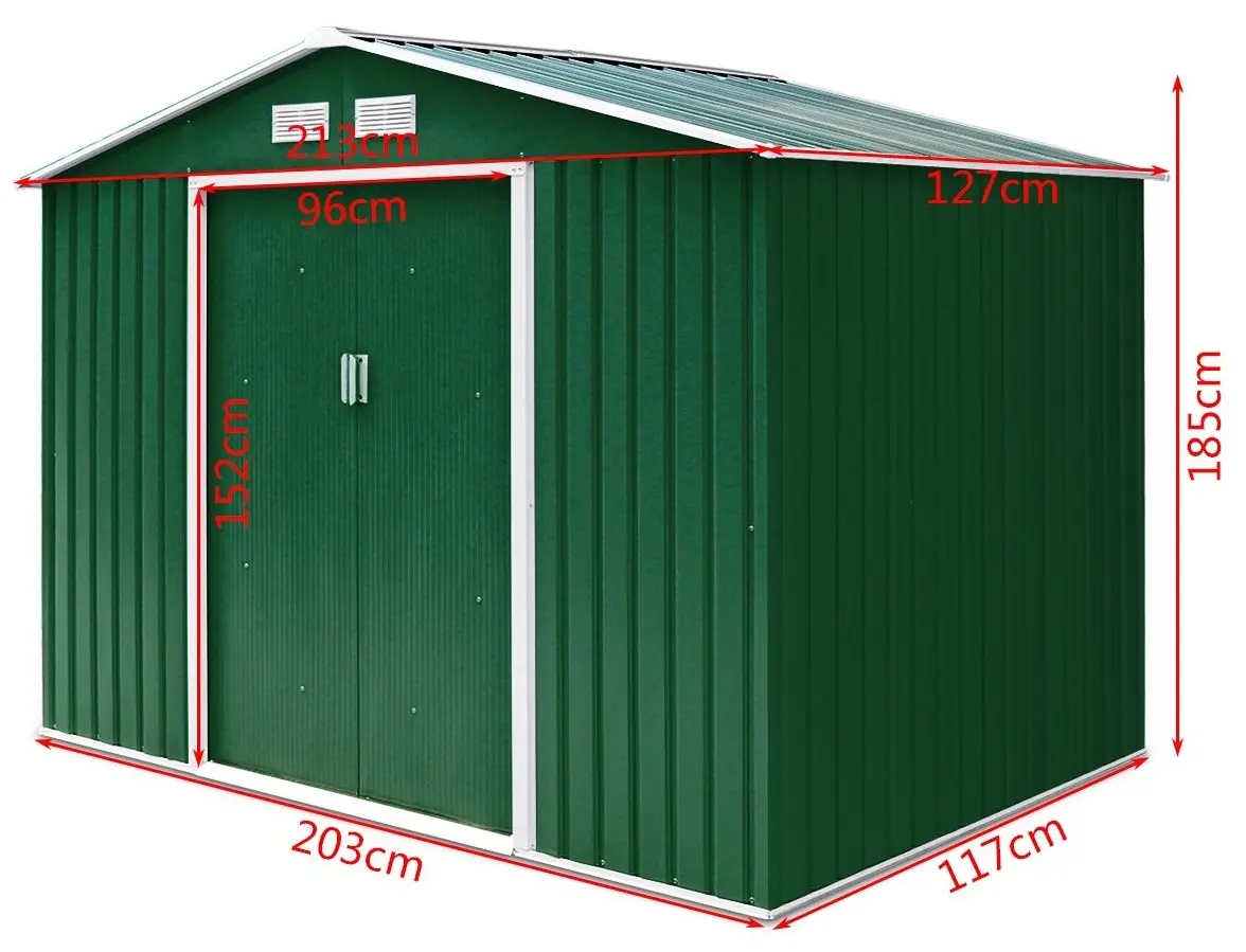 Сарай-хозблок Costway GT2989GN 213x127x185 (Green)