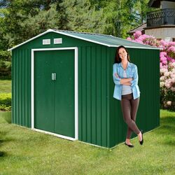 Сарай-хозблок Costway GT2989GN 213x127x185 (Green) Thumb