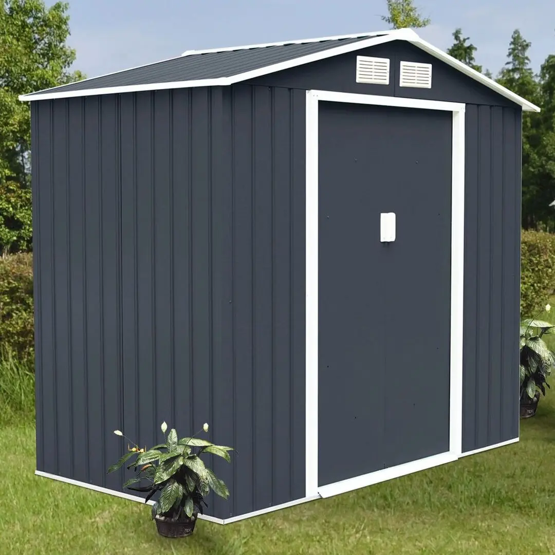 Casuta gradina Costway GT2989GR 213x127x185 (Grey)