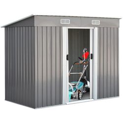 Casuta gradina Costway GT3416GR 238x131x181 (Grey) Thumb