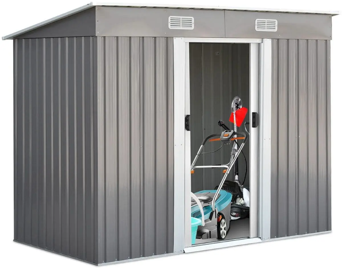 Casuta gradina Costway GT3416GR 238x131x181 (Grey) - 2