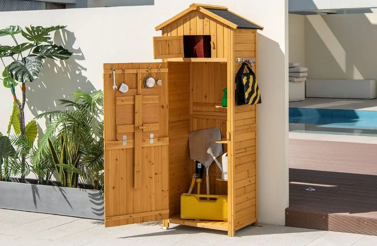 Casuta gradina Costway GT3918NA (Natural)