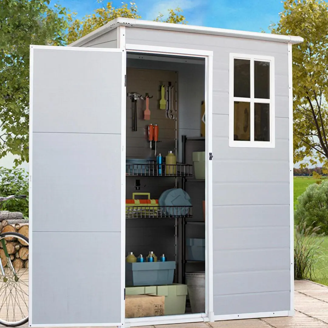 Casuta gradina Evotools 682658 151x91x192 (Grey)