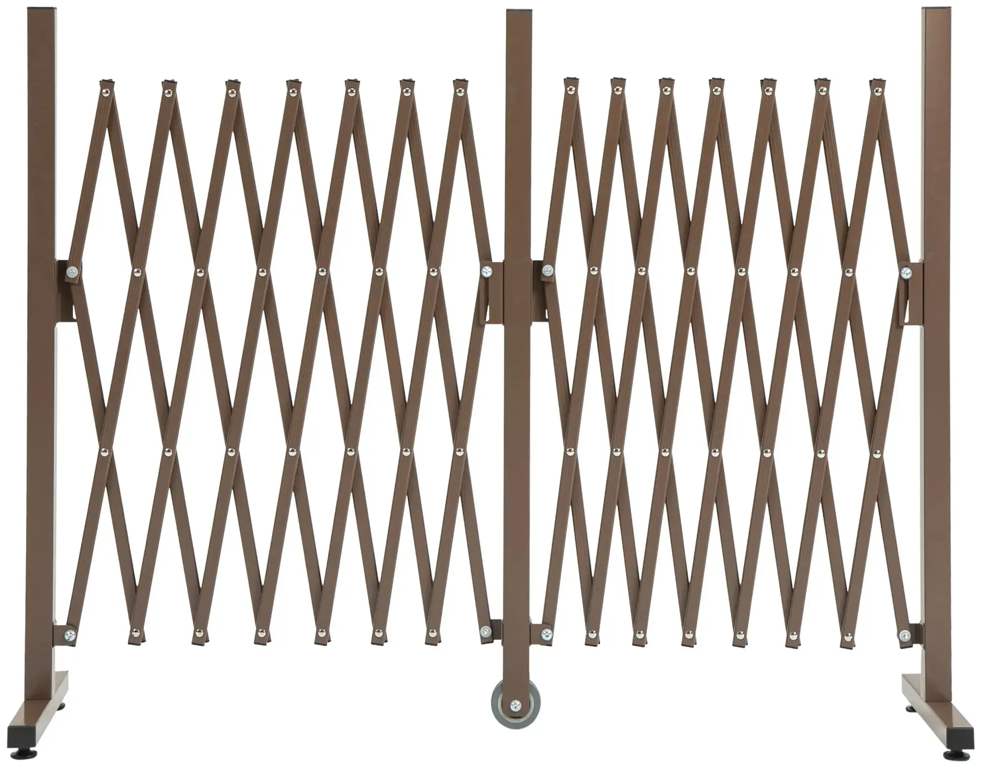 Gard glisant Outsunny 844-139 (Dark Brown) - 2