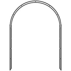 Arc de grădină Outsunny 844-674 (Black) Thumb