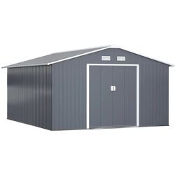 Casuta gradina Outsunny 845-031 340x386x200 (Grey)