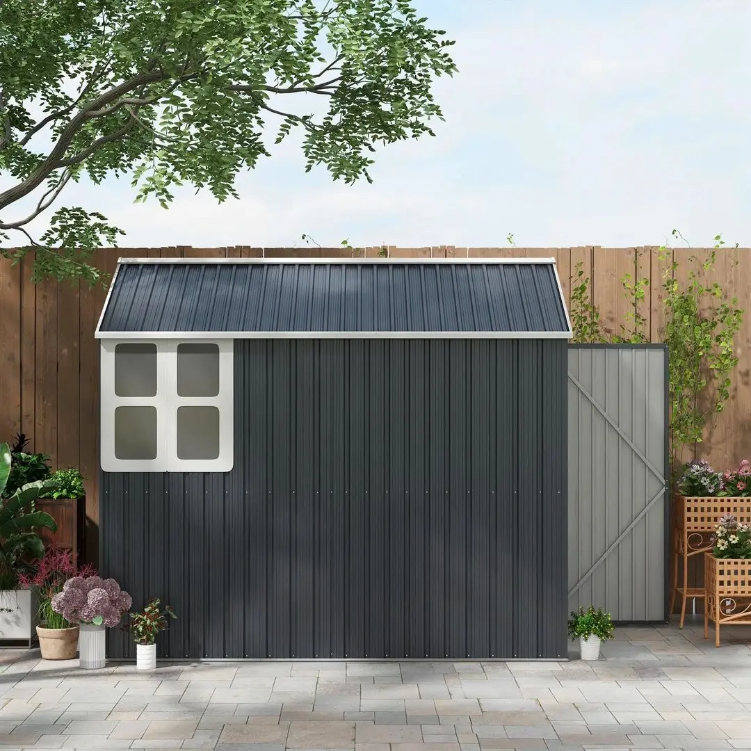 Casuta de gradina Outsunny 845-331V03CG 259x171x222 (Grey/White)