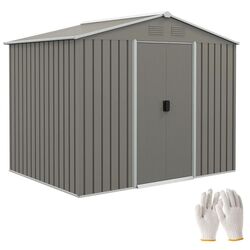 Casuta gradina Outsunny 845-429V00GY 236х174х190 (Grey)