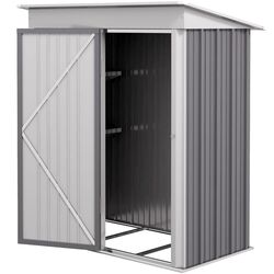 Сарай-хозблок Outsunny 845-840V01GY 161x95x181 (Grey/White) Thumb