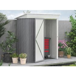 Сарай-хозблок Outsunny 845-840V01GY 161x95x181 (Grey/White) Thumb