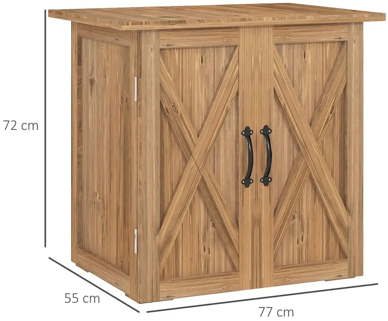 Casuta gradina Outsunny 84G-109V00BN 77x55x72 (Brown)