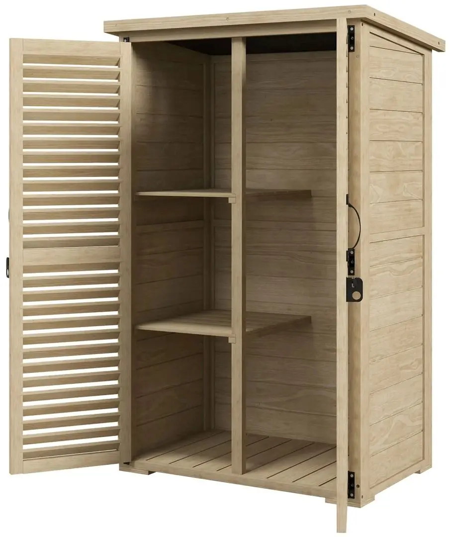 Сарай-хозблок Outsunny 84H-079V00ND 45x45x33.5 (Natural)