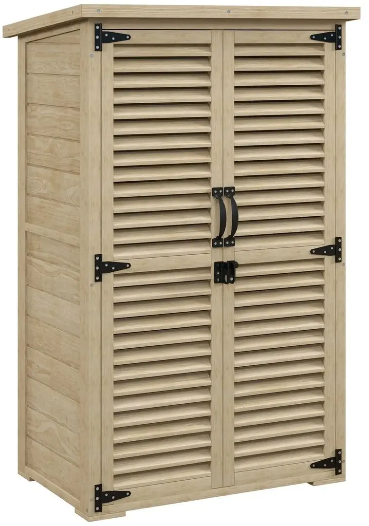 Сарай-хозблок Outsunny 84H-079V00ND 45x45x33.5 (Natural)