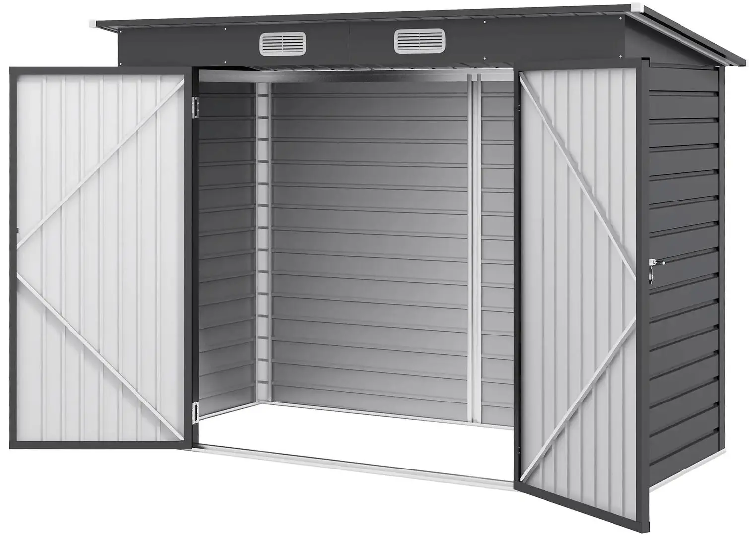 Casuta gradina Outsunny 84H-118 249x121x183 (Grey)