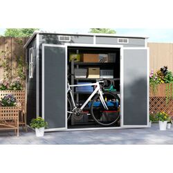 Casuta de gradina Outsunny 84H-156V00GY 238x125x183 (Grey) Thumb